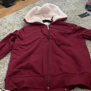 Fuzzy zip up hoodie